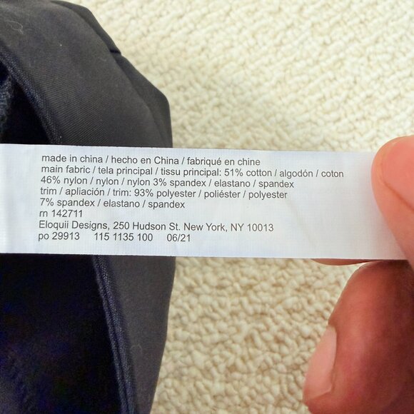 NWT Eloquii 28S Black Trouser Pants - Picture 3 of 3